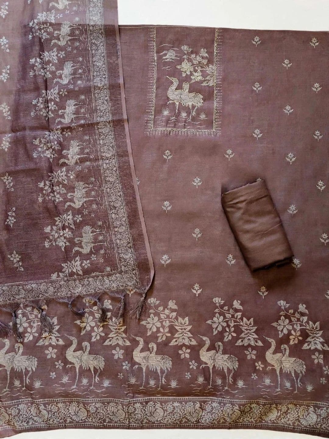 Haranozy Printed Pure Cotton Semi-Stitched Dress Material thumbnail 3