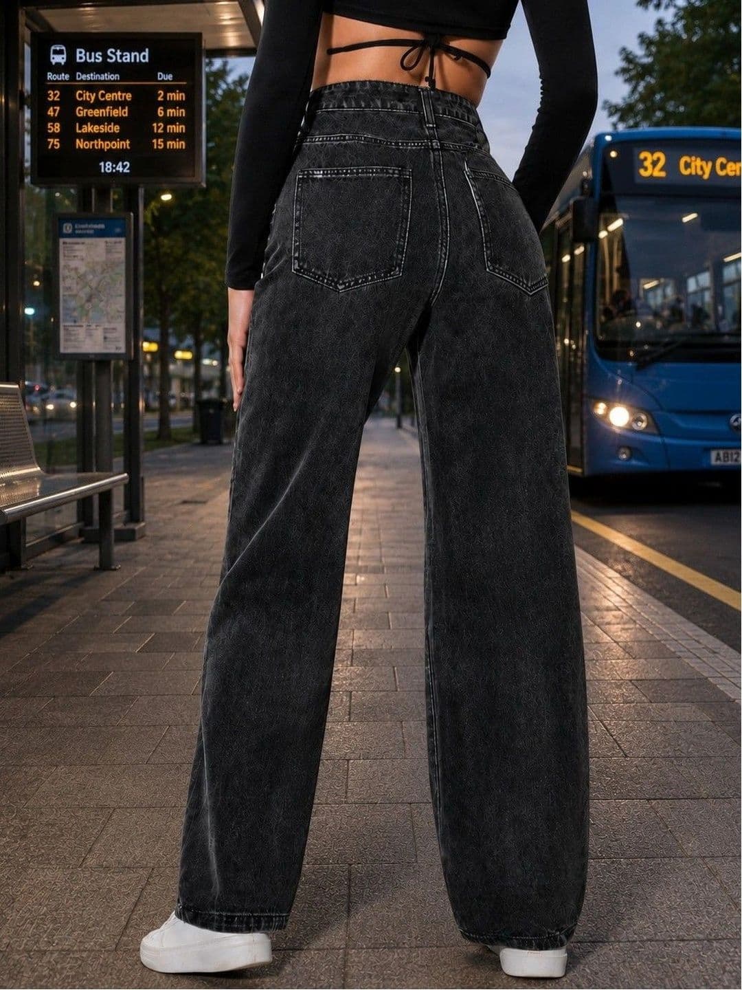 DENIMLOOK Women Flared High-Rise Jeans thumbnail 4