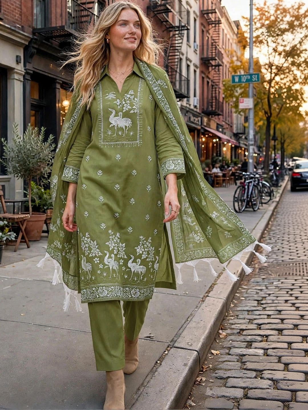 Haranozy Printed Pure Cotton Semi-Stitched Dress Material thumbnail 5