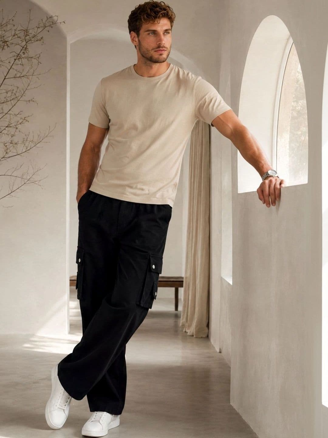 FLARING Men Classic Regular Fit Mid-Rise Stretchable Jeans thumbnail 2