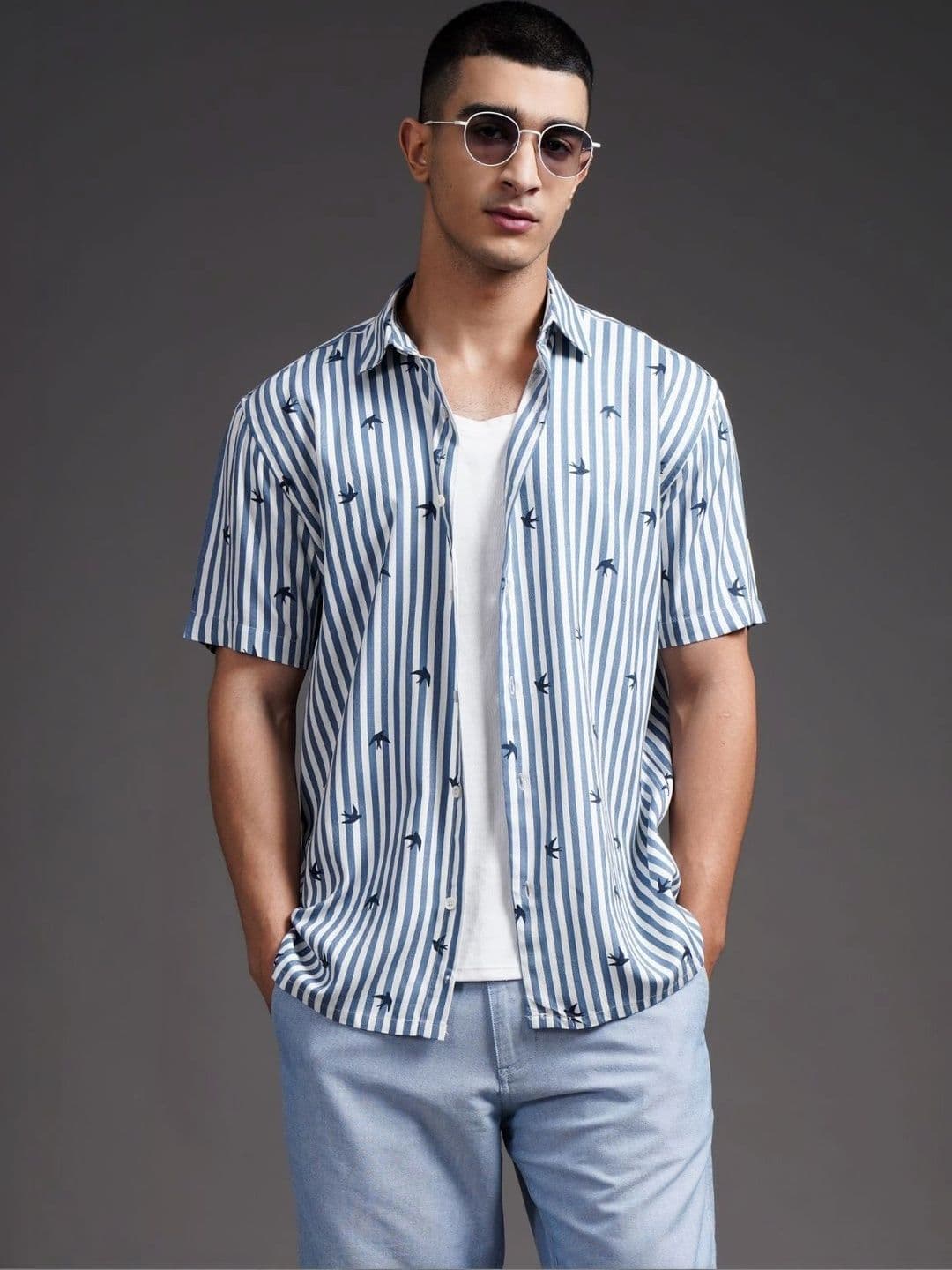 PAUL STREET Men Relaxed Printed Casual Shirt thumbnail 2