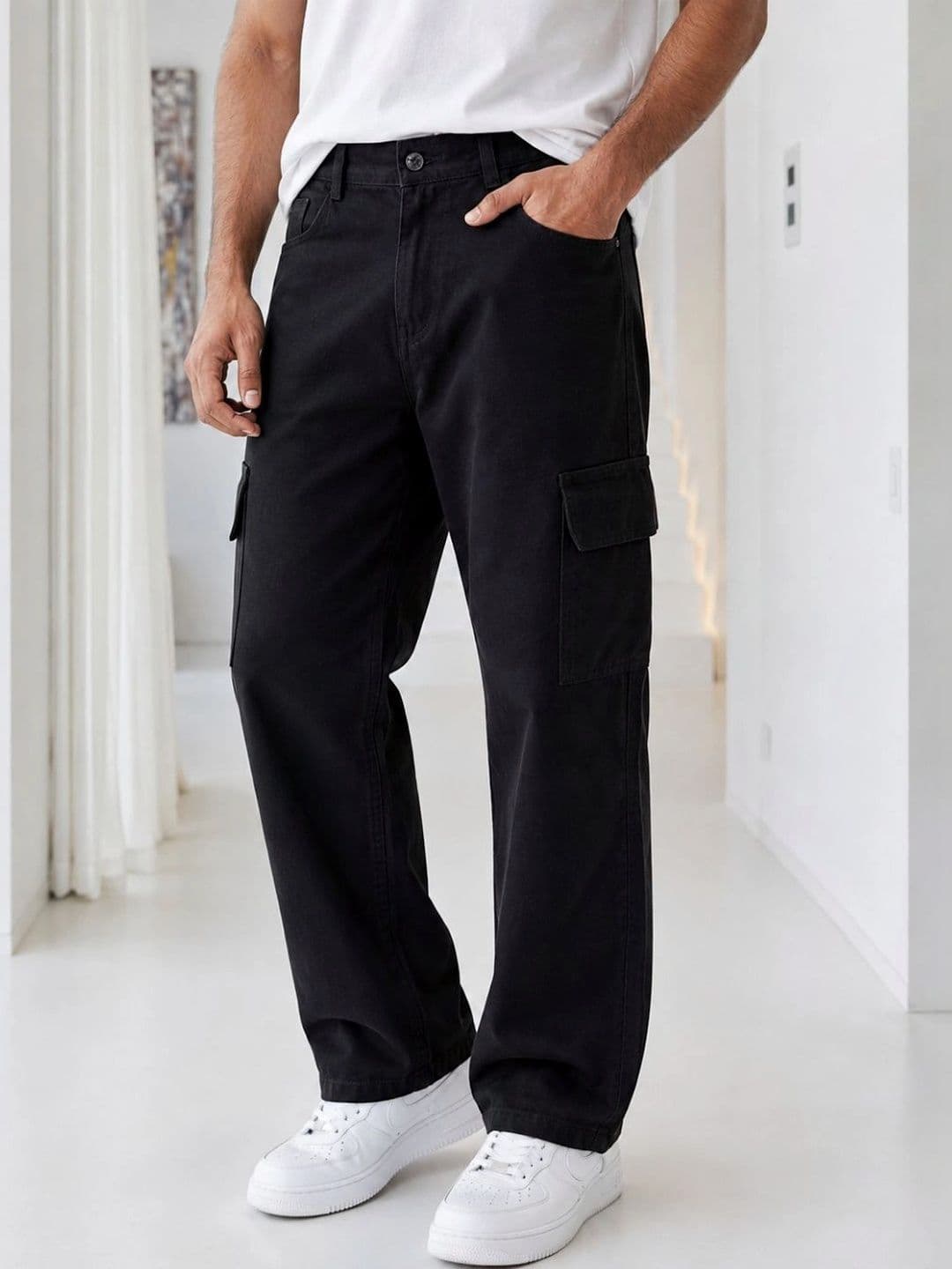 Metronaut Men Classic Relaxed Fit Mid-Rise Stretchable Jeans - view 1