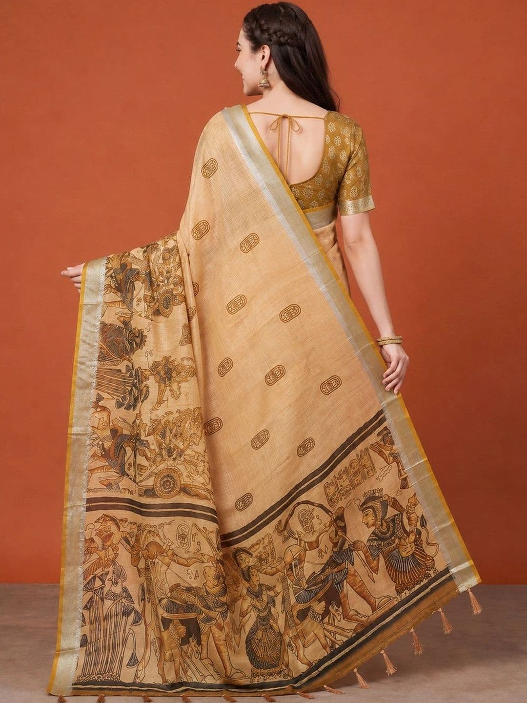 Suha Silk Blend Saree thumbnail 6
