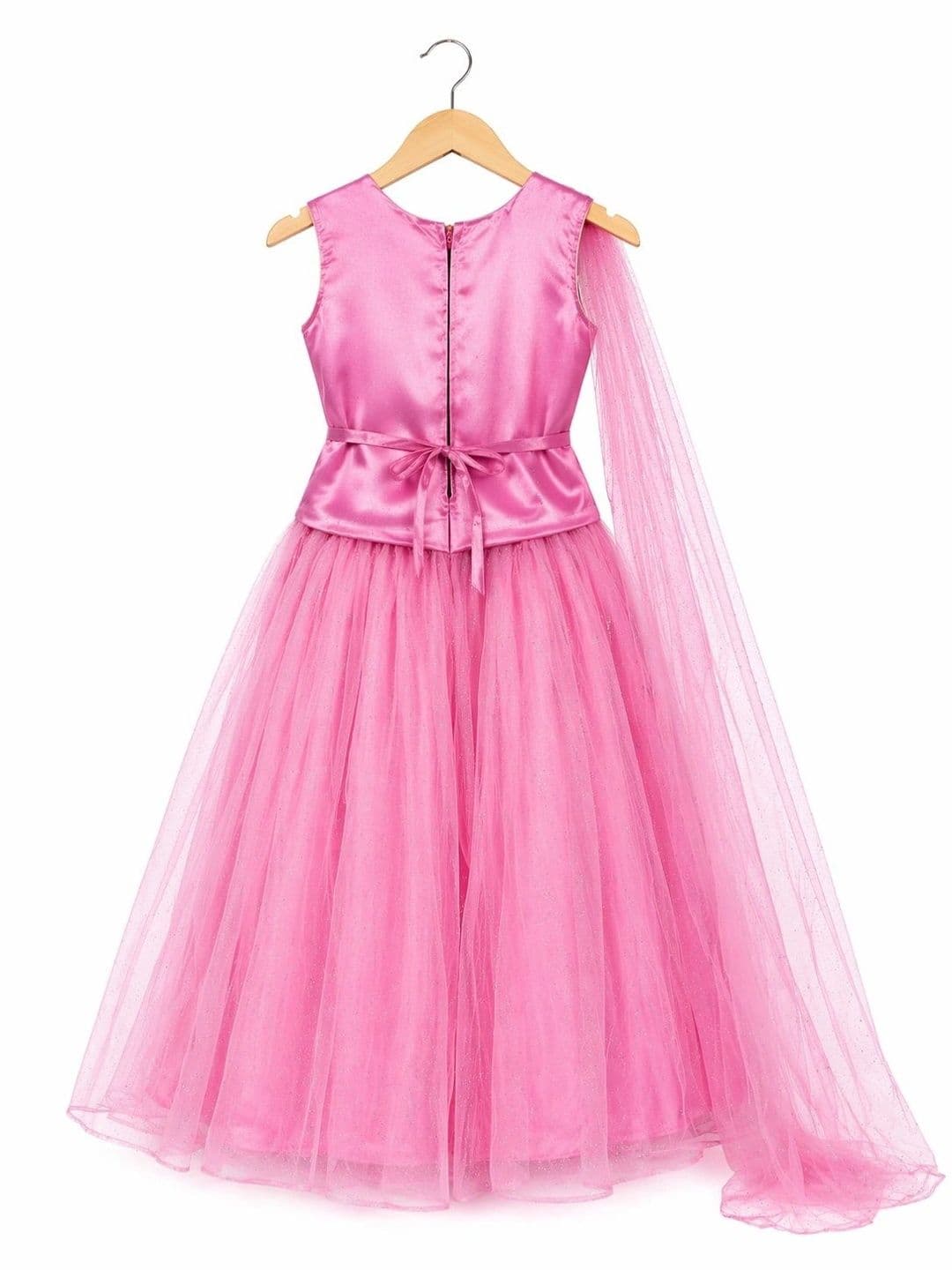 BAESD Girls Embellished Sequinned Ready to Wear Lehenga & thumbnail 4