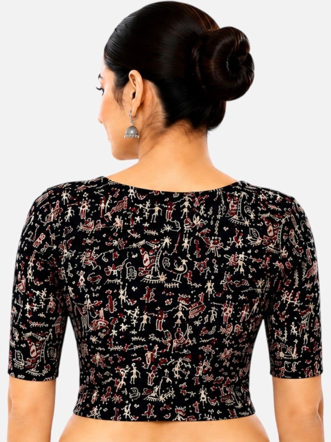 Biyu Cotton Printed Saree Blouse thumbnail 3