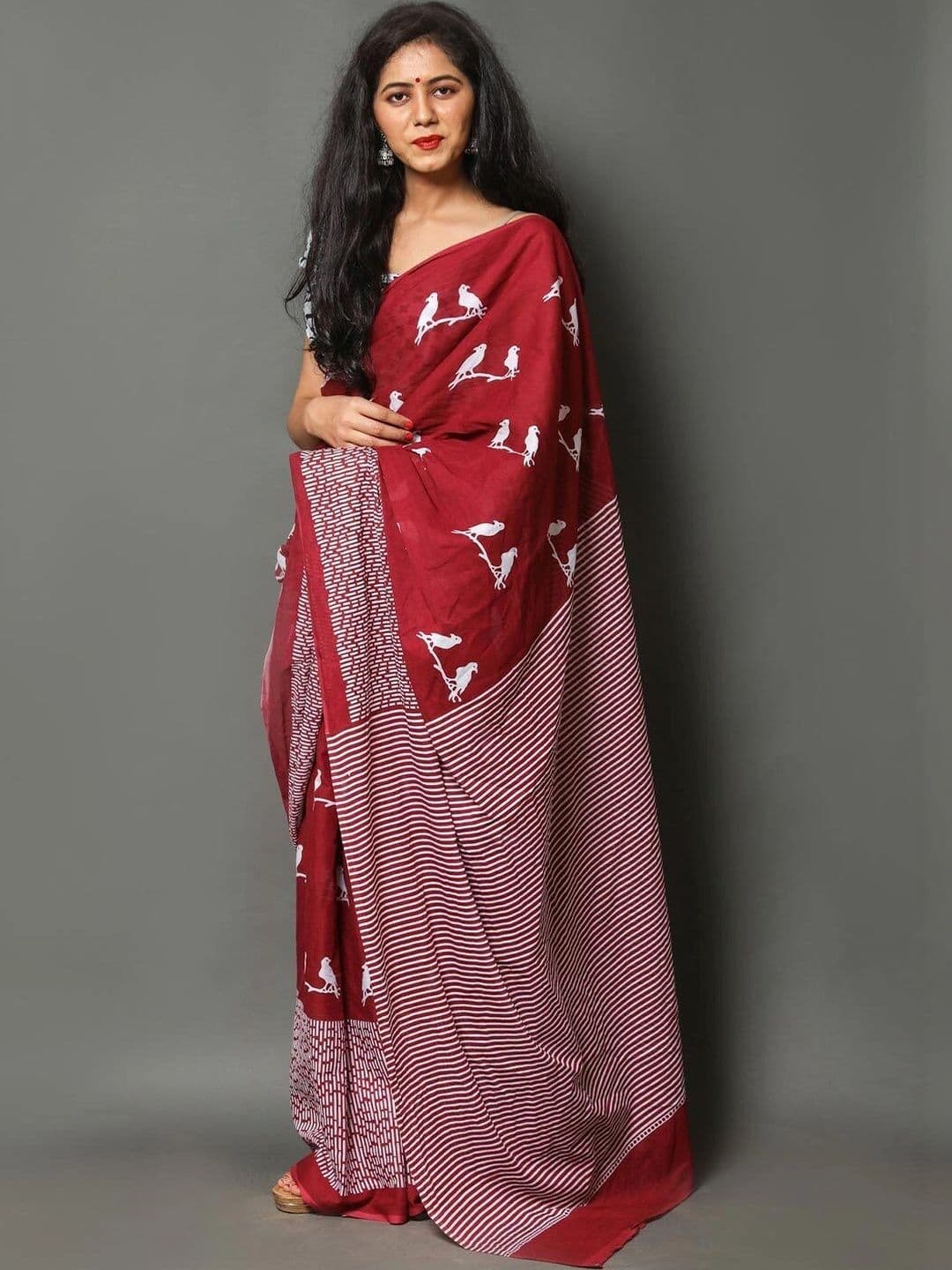 BARATHEON Pure Cotton Saree - view 1