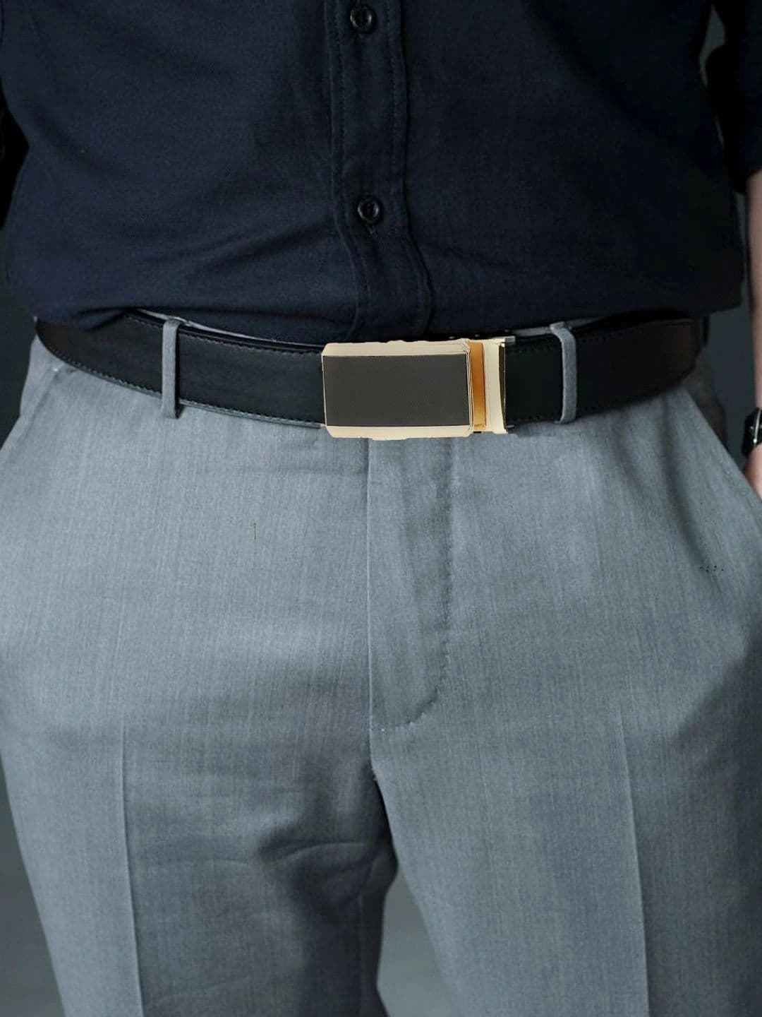 Roadster Men Textured Formal Belt thumbnail 6