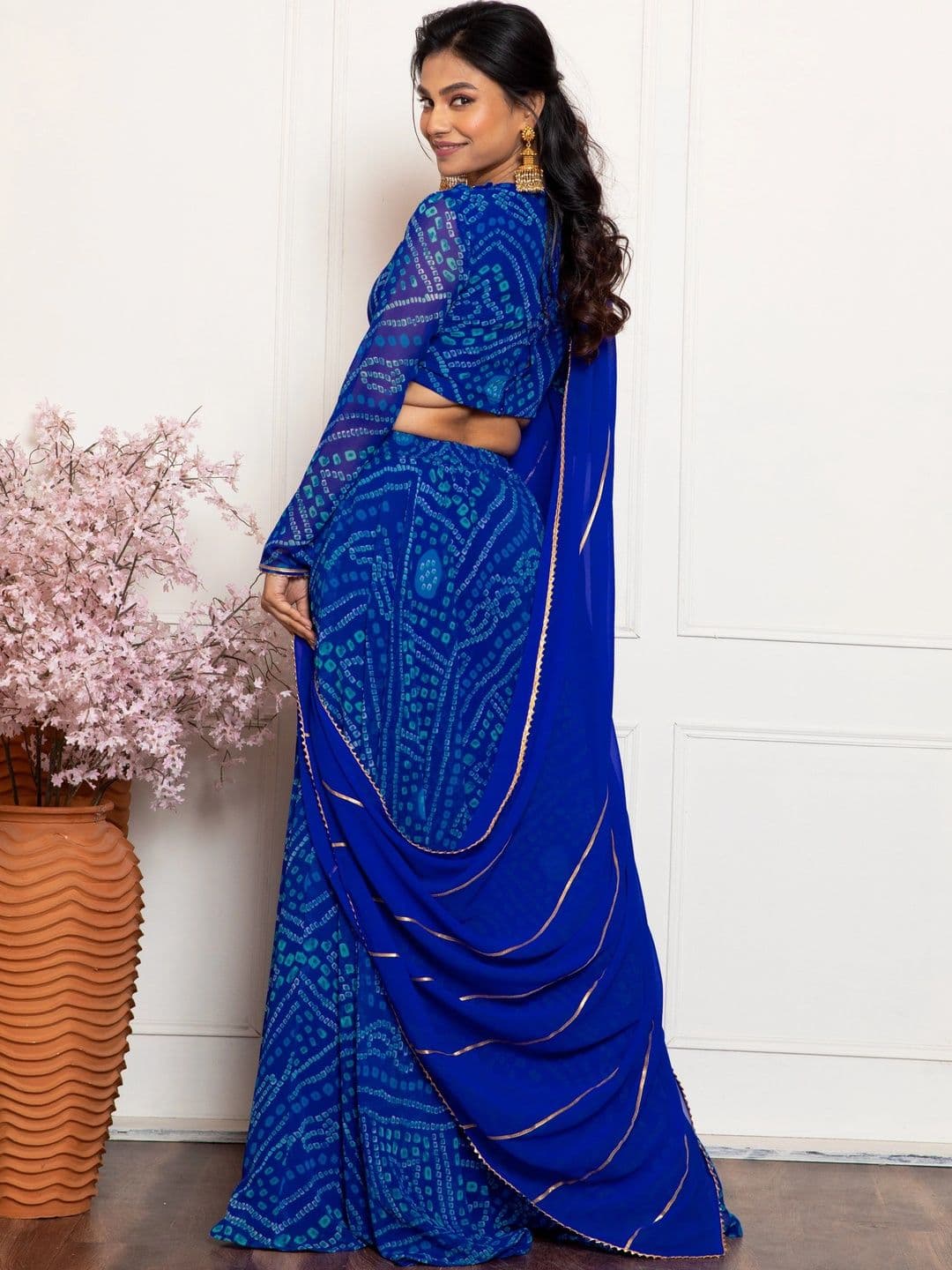 NEW UNIQUE DESI Printed Ready to Wear Lehenga & Blouse Taping thumbnail 2