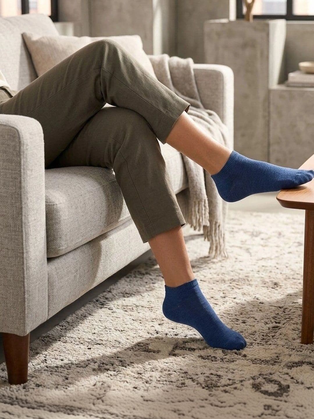 Moda Rapido Men Cotton Blend Ankle Length Socks thumbnail 2