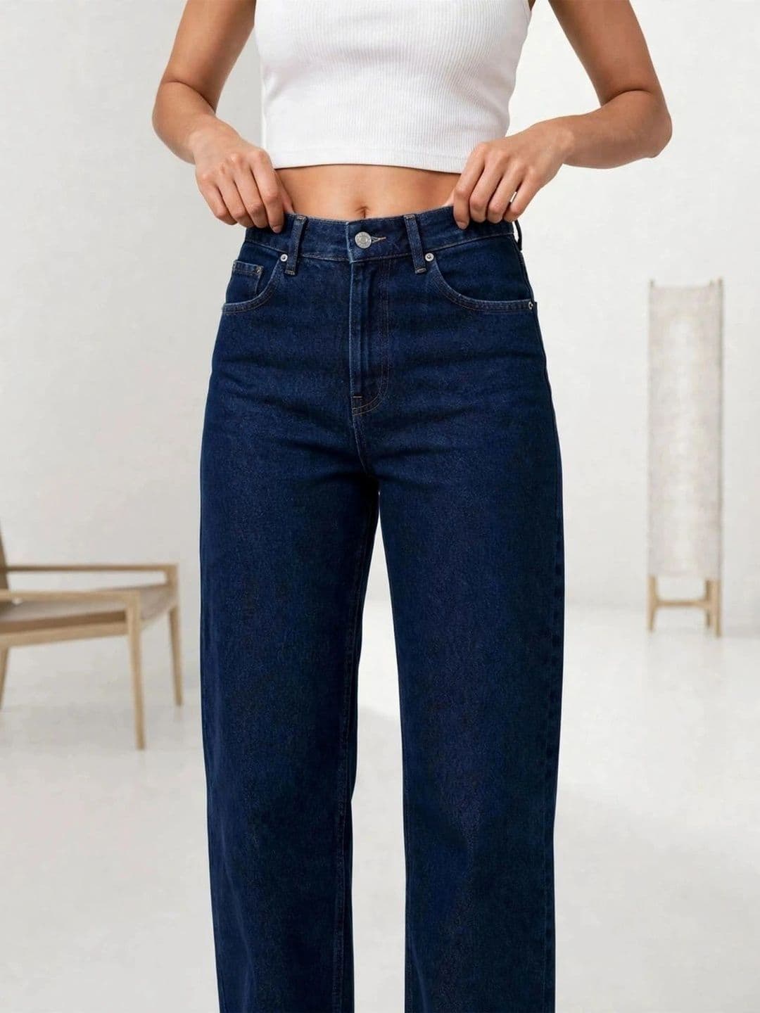 COMFITS Women Classic Regular Fit Mid-Rise Stretchable Jeans thumbnail 2