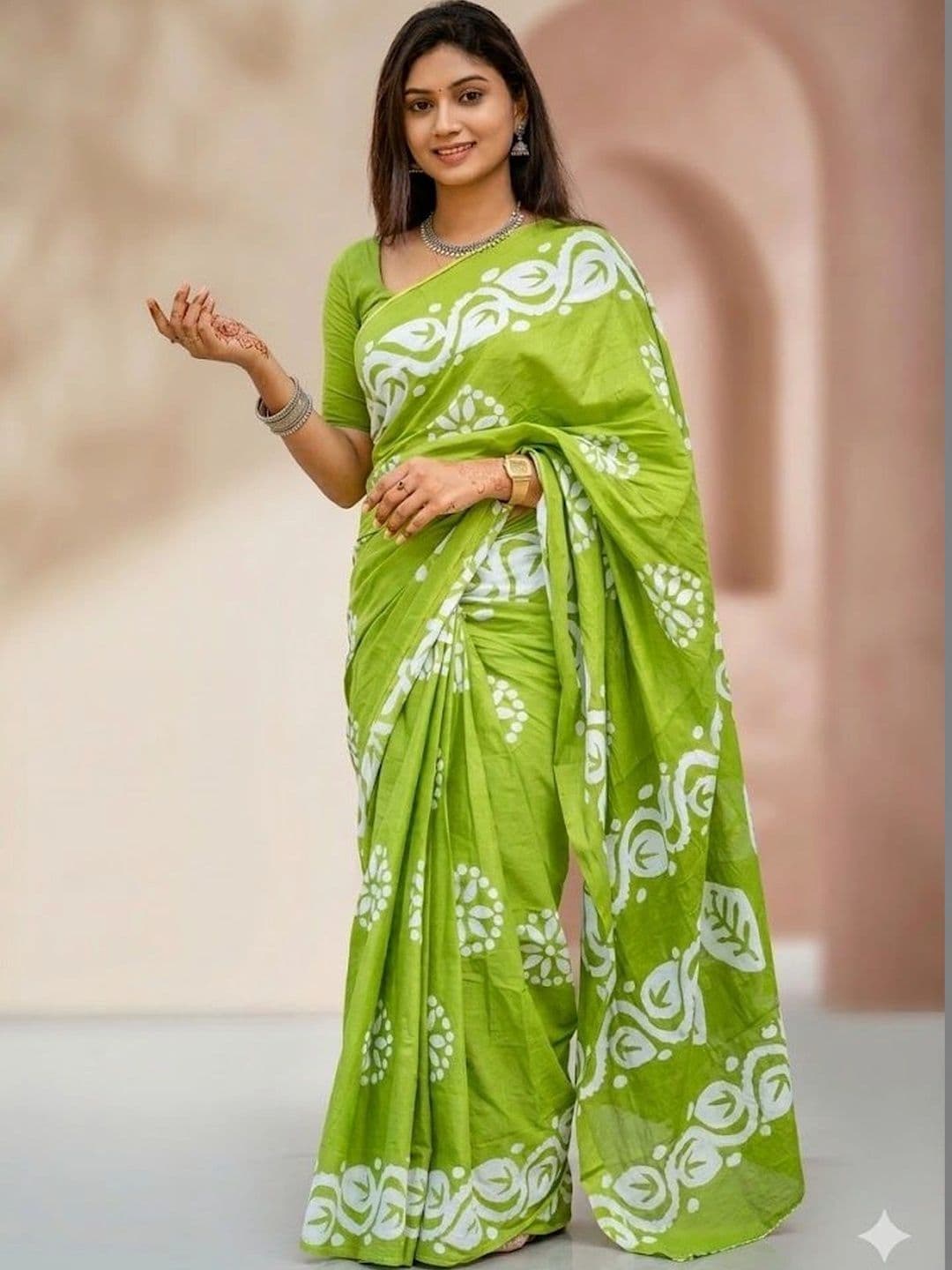 BARATHEON Pure Cotton Saree - view 1
