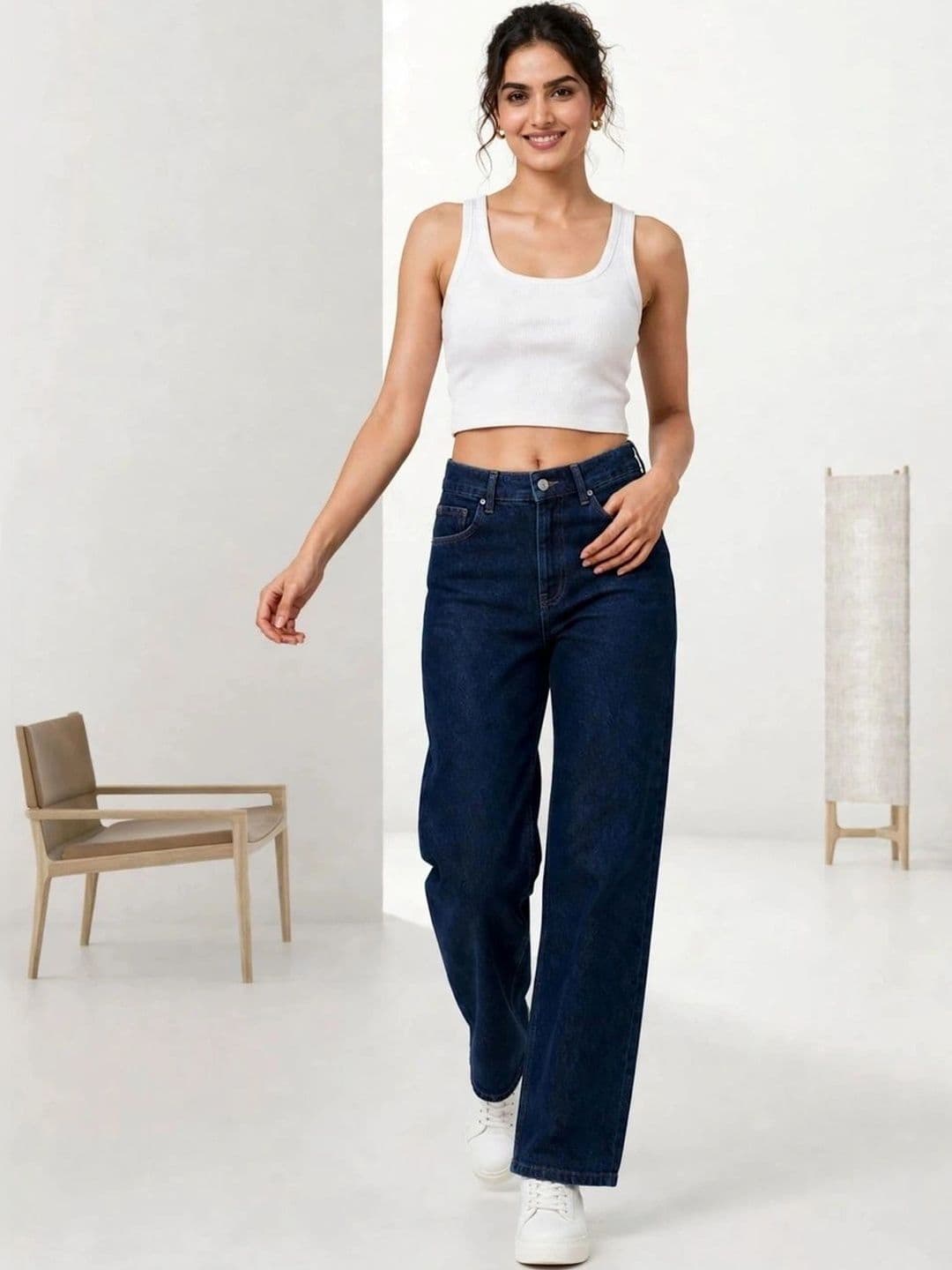 COMFITS Women Classic Regular Fit Mid-Rise Stretchable Jeans thumbnail 3