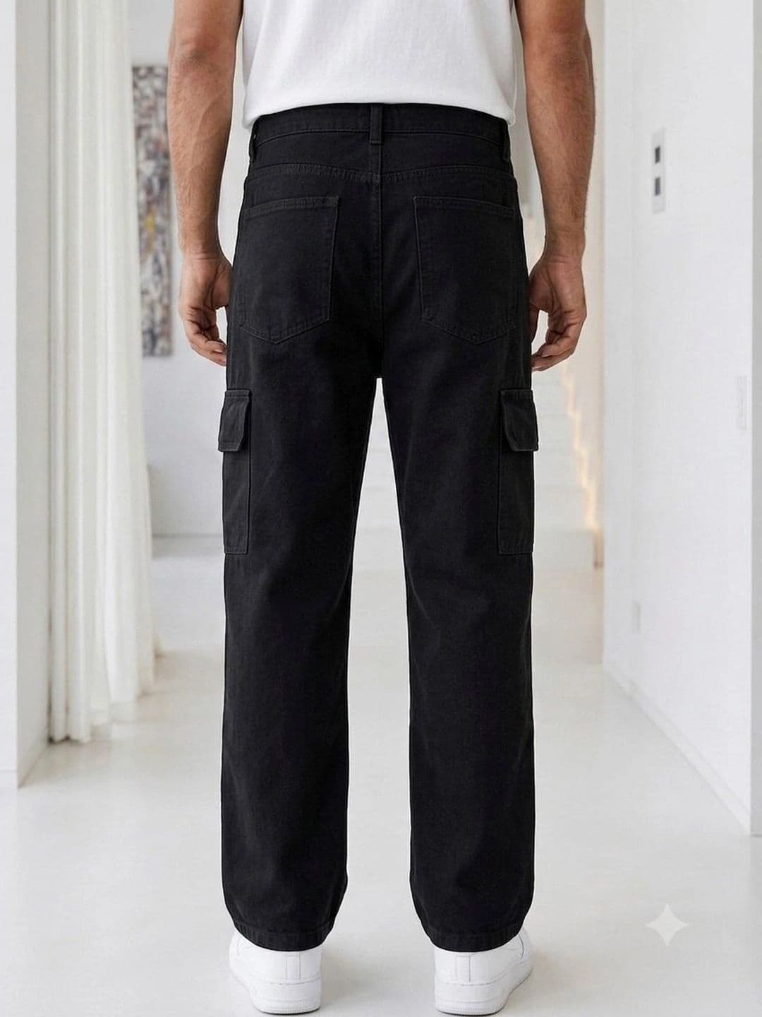 FLARING Men Classic Relaxed Fit Mid-Rise Stretchable Jeans thumbnail 4