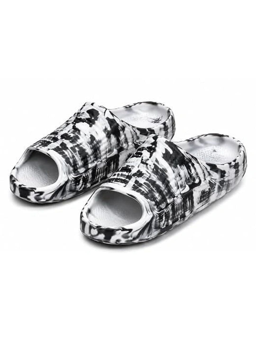 SHOP 24 CARE Men Printed Rubber Sliders thumbnail 4