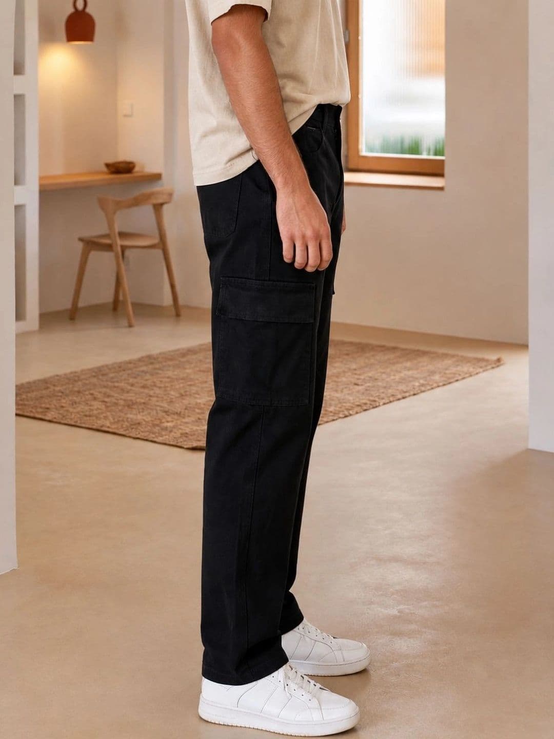 FLARING Men Classic Relaxed Fit Mid-Rise Stretchable Jeans thumbnail 5