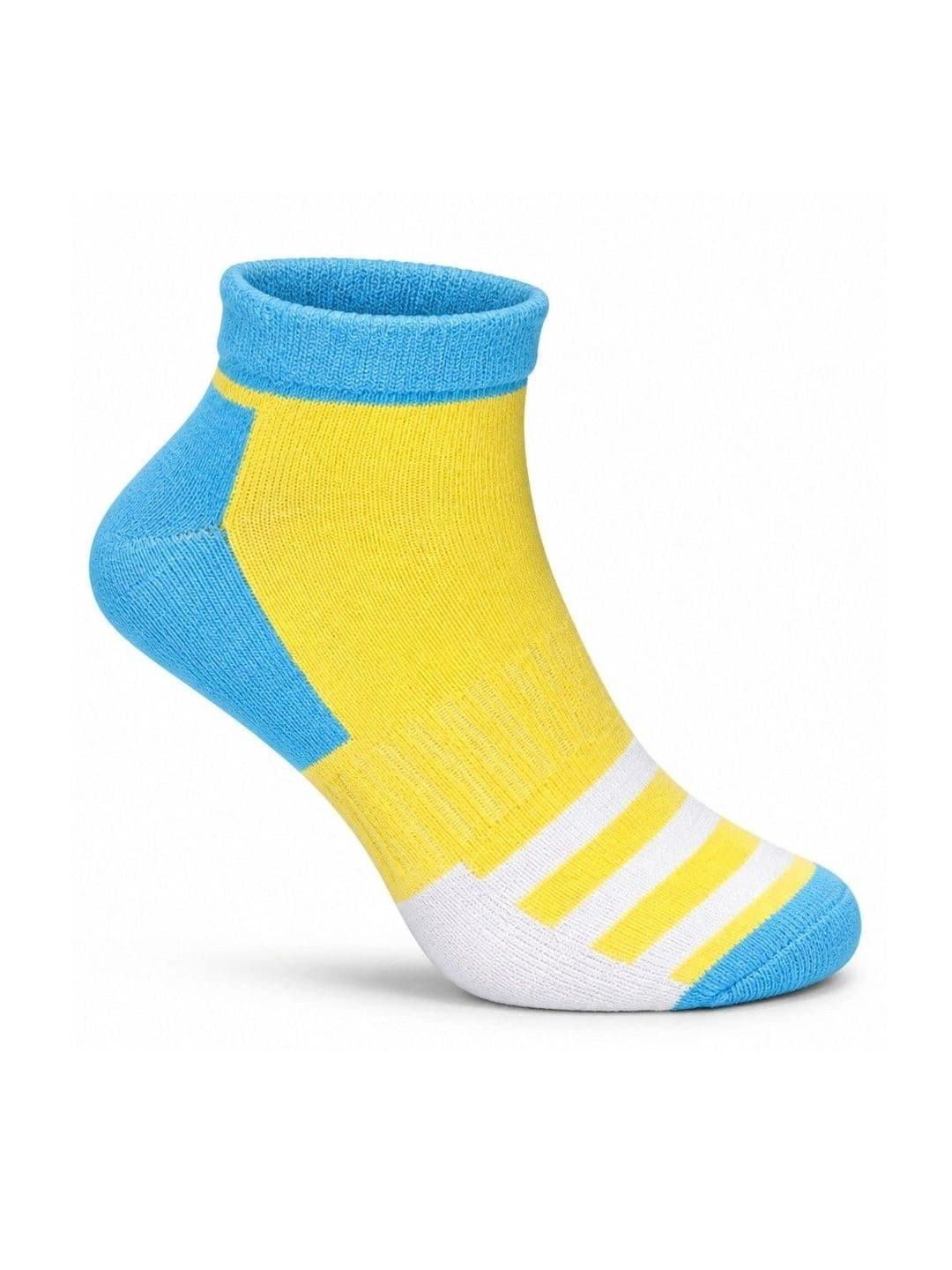 HRX by Hrithik Roshan Unisex Pack of 5 Cotton Blend Assorted Striped Ankle Length Socks thumbnail 6