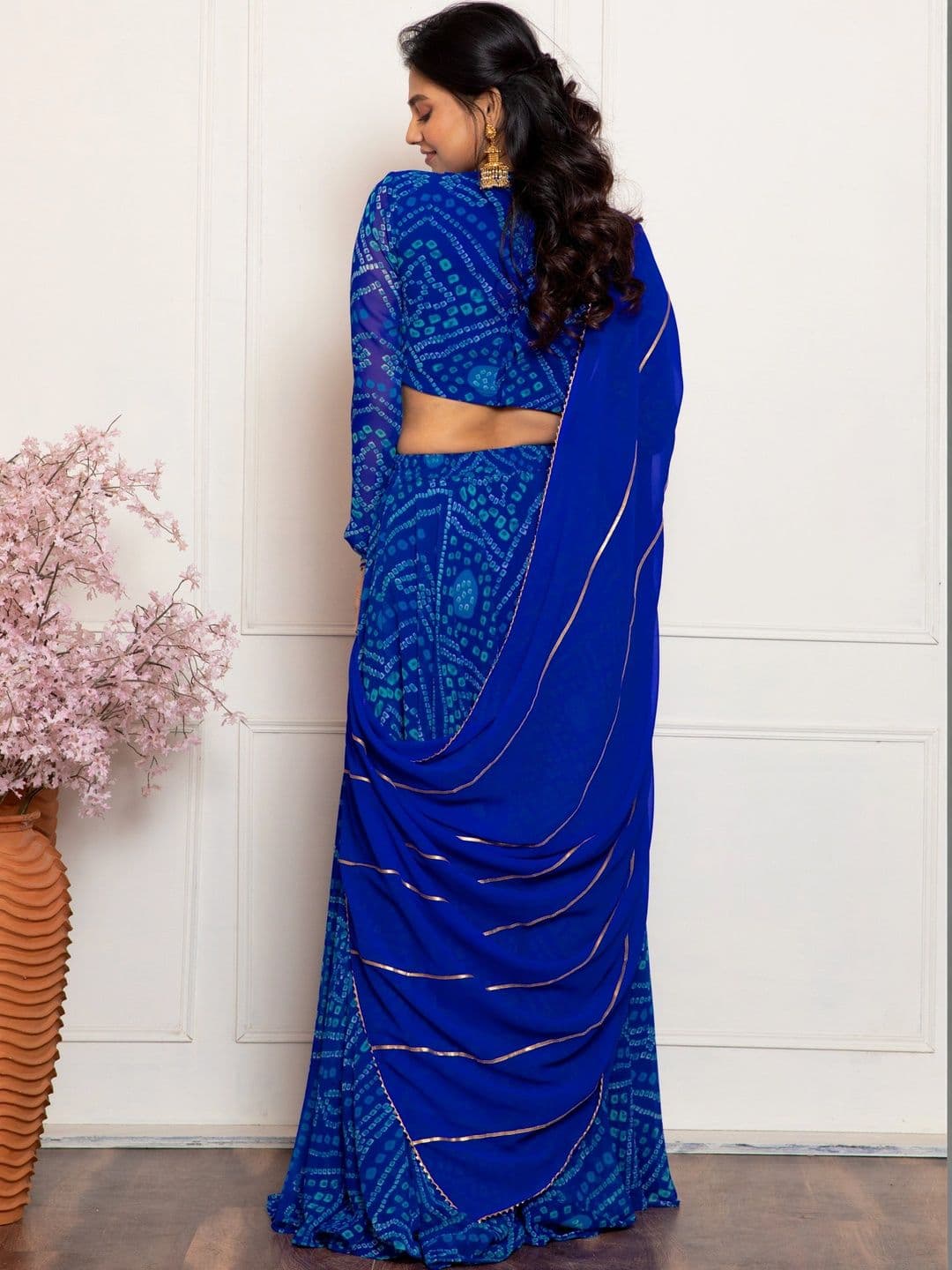 NEW UNIQUE DESI Printed Ready to Wear Lehenga & Blouse Taping thumbnail 3