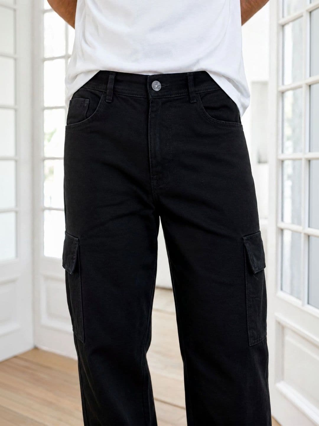 Moda Star Men Classic Relaxed Fit Mid-Rise Stretchable Jeans thumbnail 2