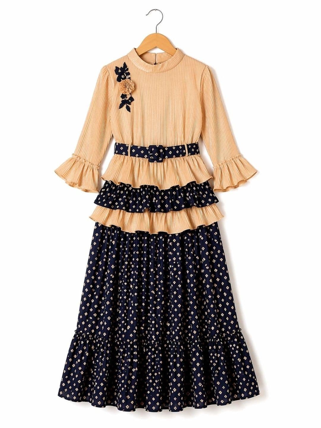 BAESD Girls Thread Work Ready to Wear Lehenga & thumbnail 4