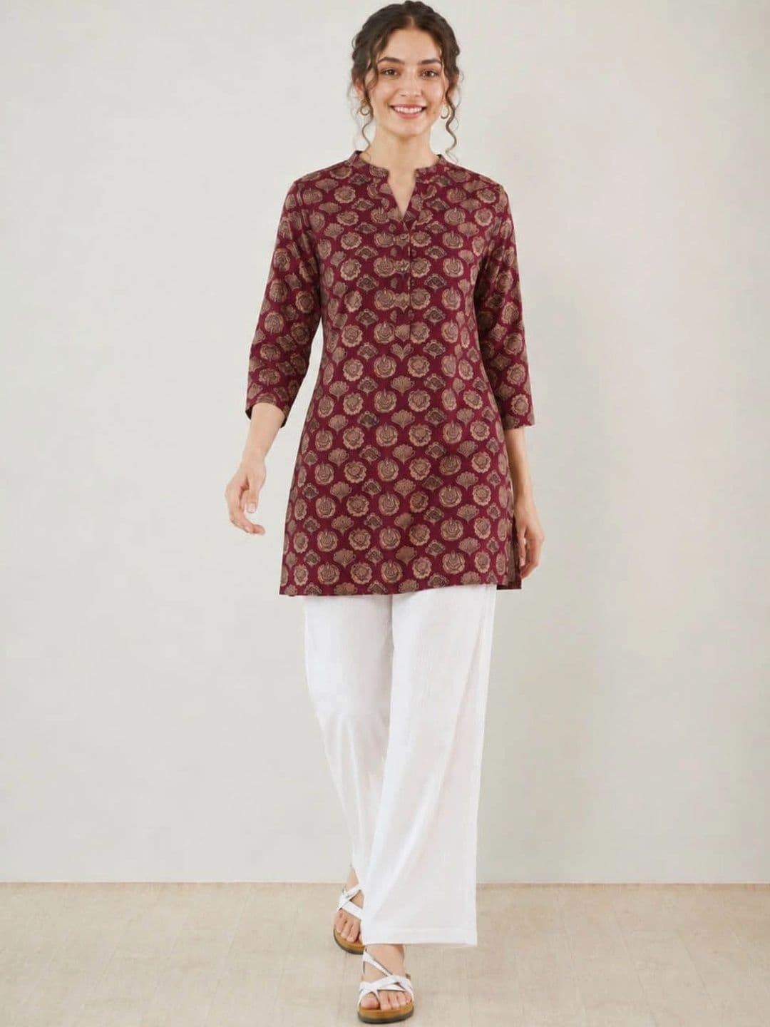 Anouk Women Ethnic Motifs Printed Indie Prints Kurta - view 1