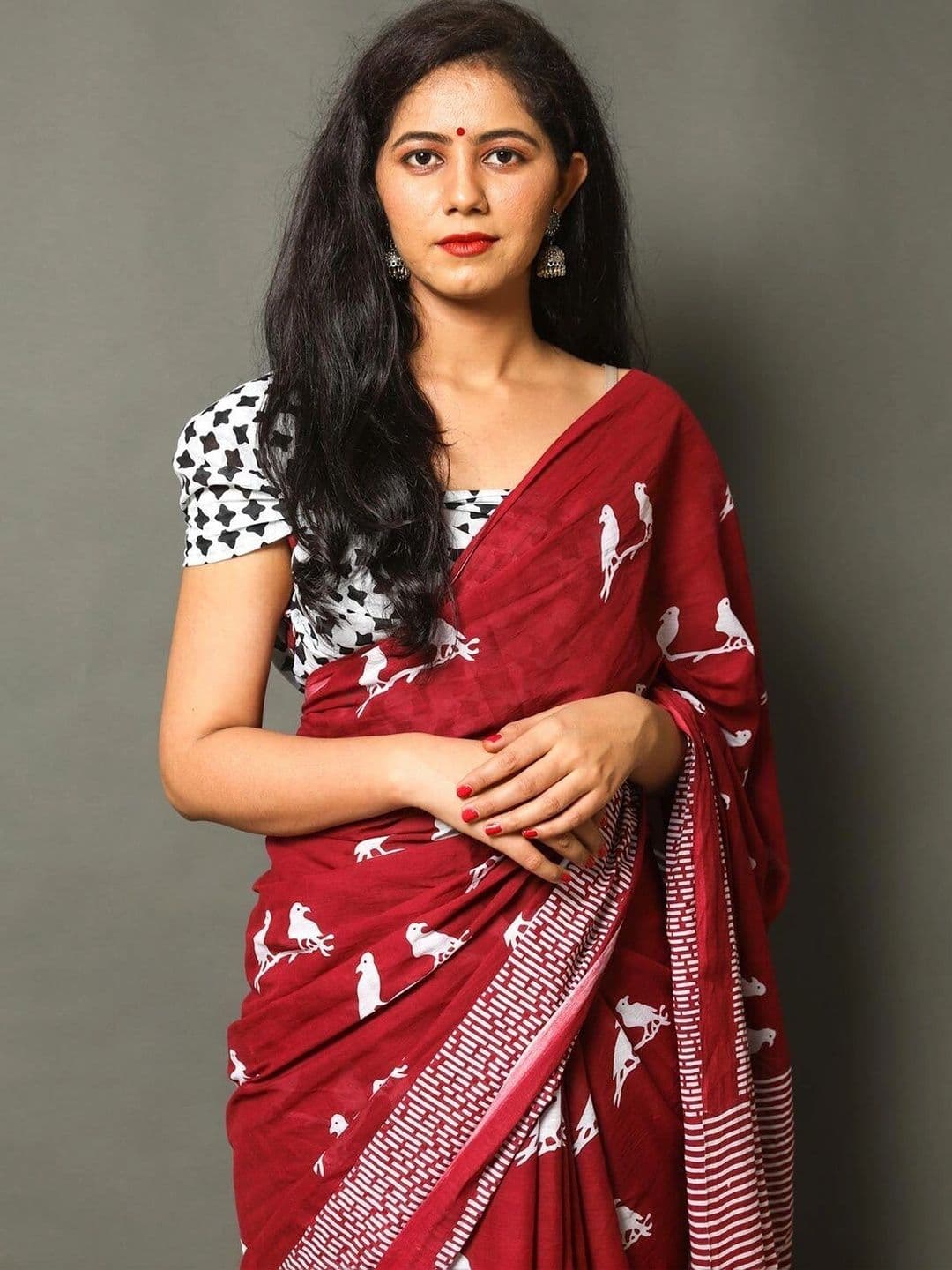 BARATHEON Pure Cotton Saree thumbnail 3