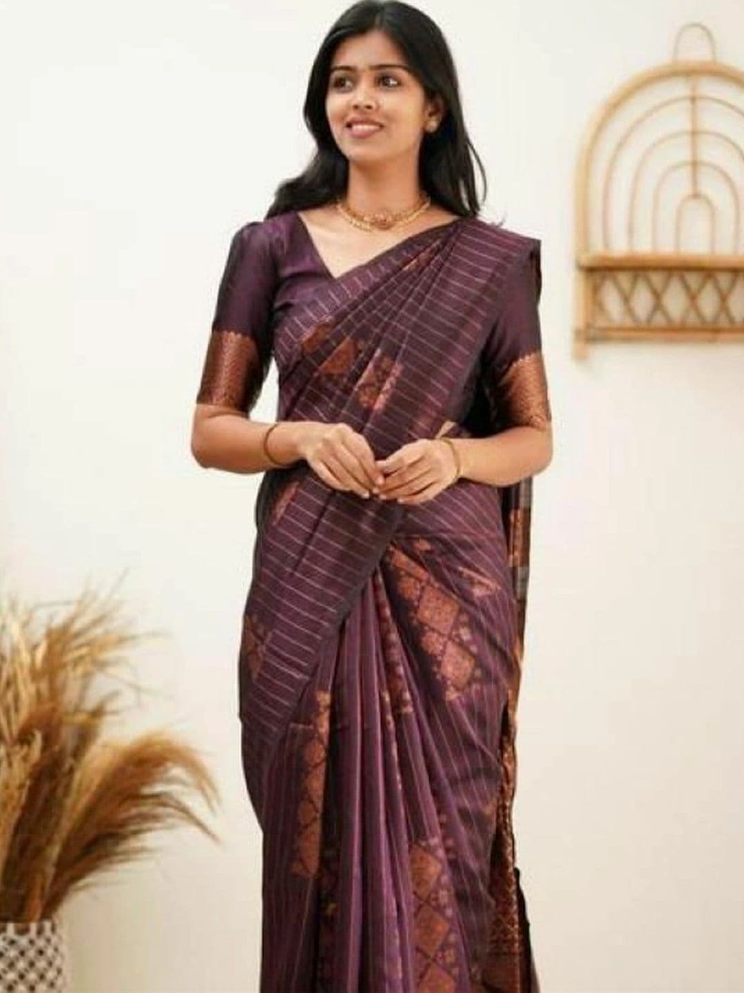 revika Woven Design Zari Art Silk Designer Kanjeevaram Saree - view 1