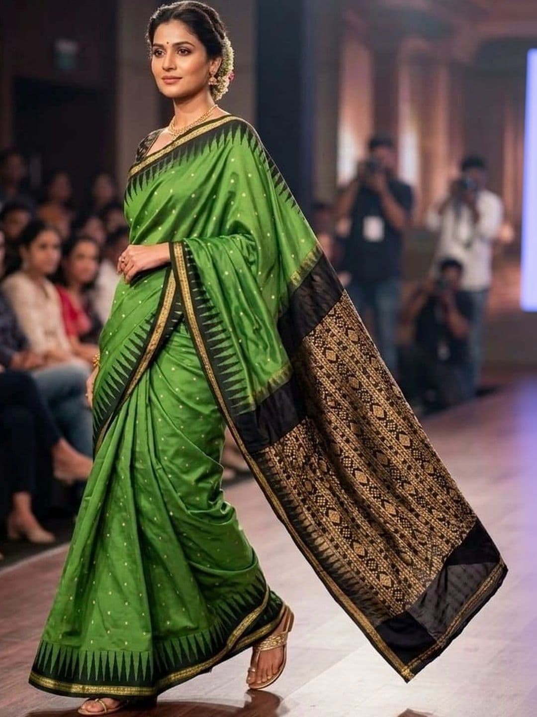Silk Loomluxe Zari Art Silk Sambalpuri Saree thumbnail 5