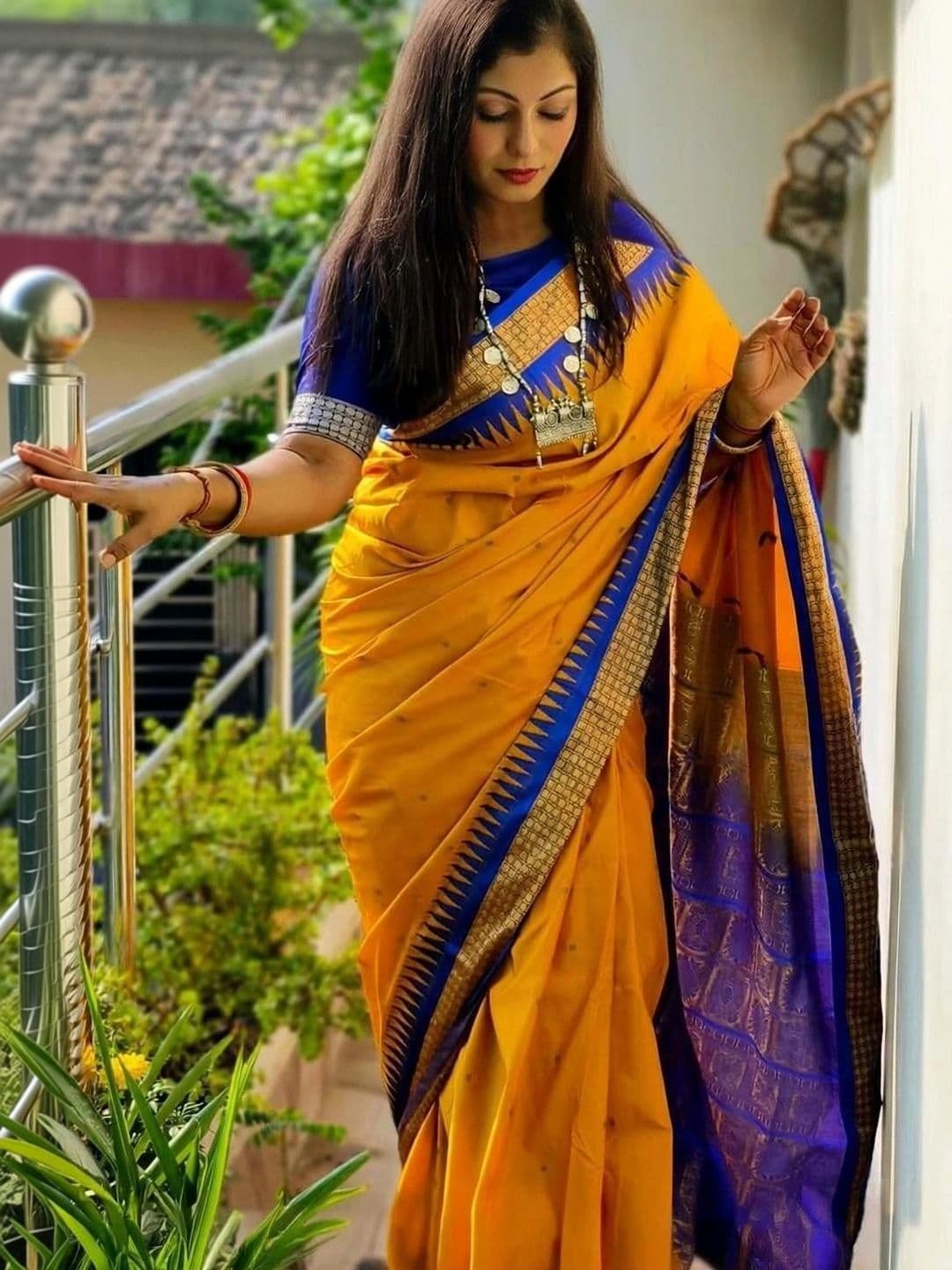 Silk Loomluxe Woven Design Zari Art Silk Sambalpuri Saree - view 1