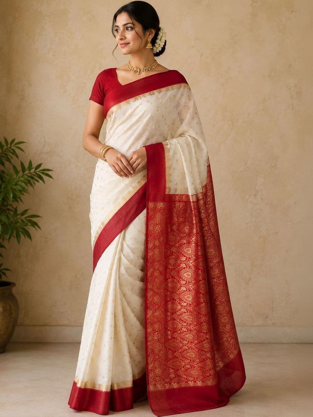 Silk Loomluxe Woven Design Zari Art Silk Saree - view 1