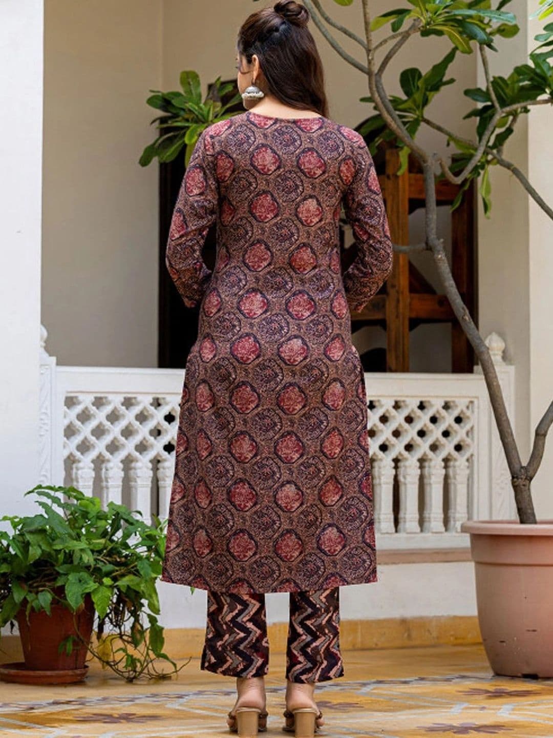 all about you Women Ethnic Kurta with Trousers & With Dupatta thumbnail 3