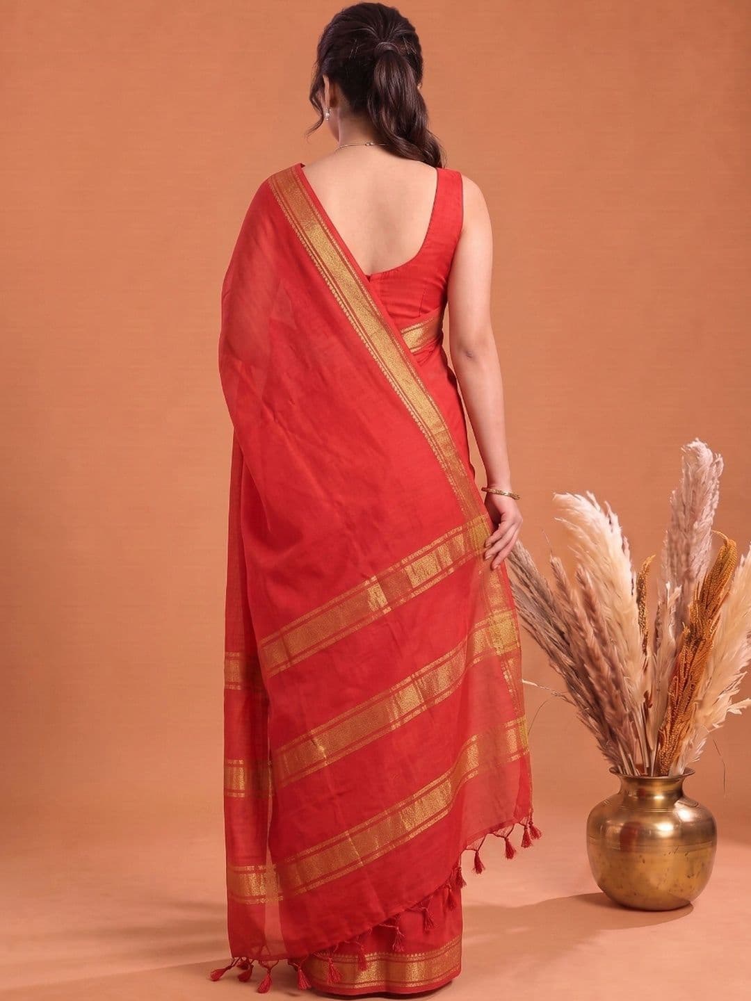 Aparna Zari Pure Cotton Saree thumbnail 2