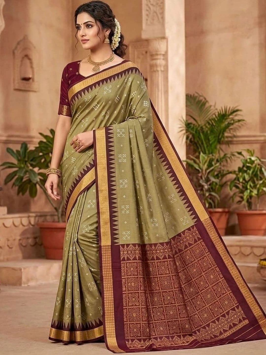 Silk Loomluxe Art Silk Sambalpuri Saree thumbnail 2