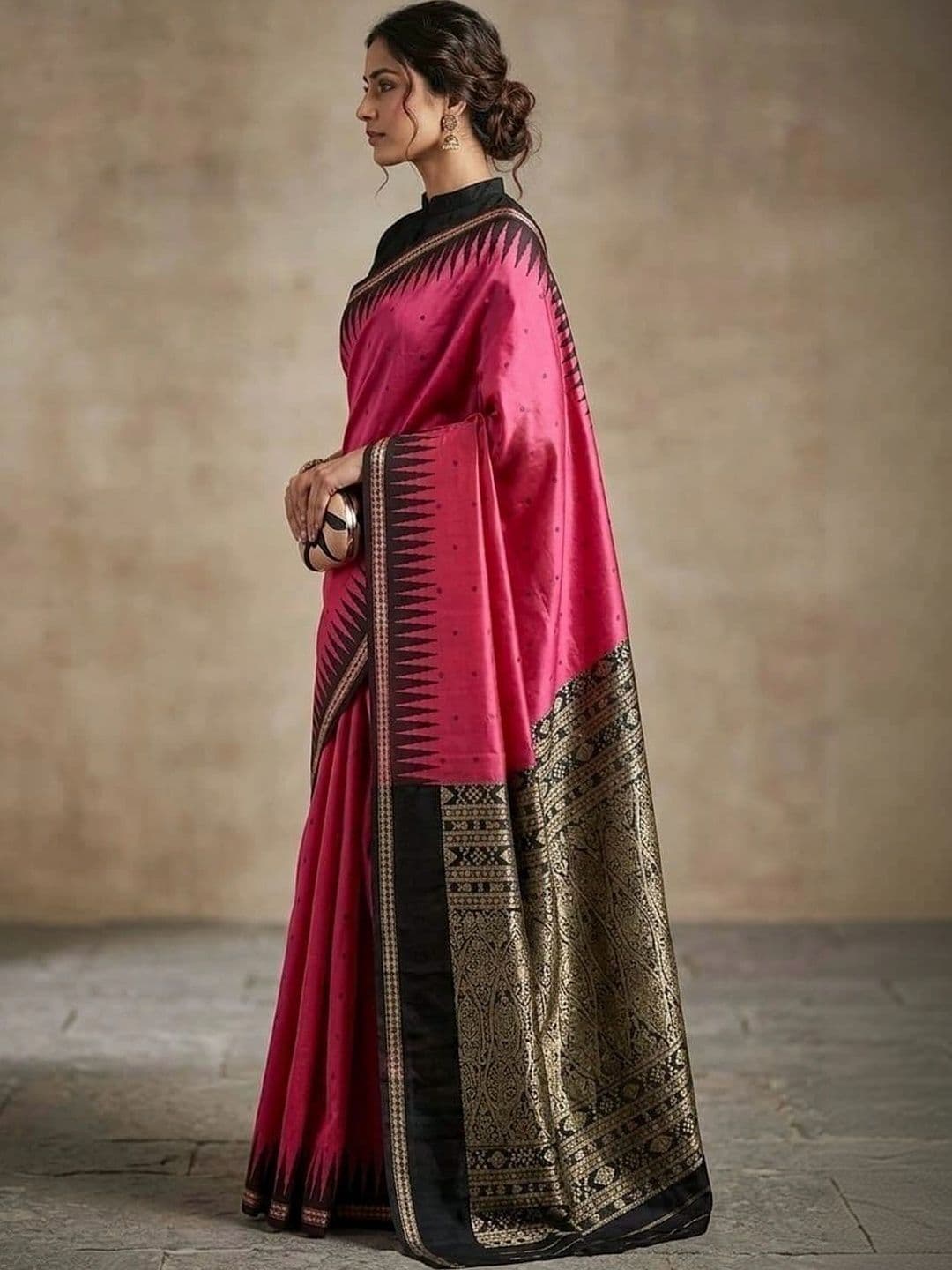 Silk Loomluxe Art Silk Sambalpuri Saree thumbnail 5