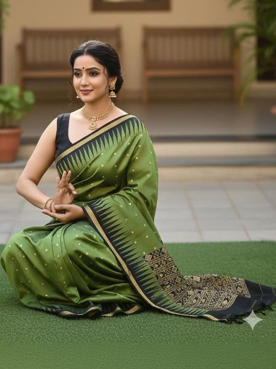 Silk Loomluxe Zari Art Silk Sambalpuri Saree thumbnail 4