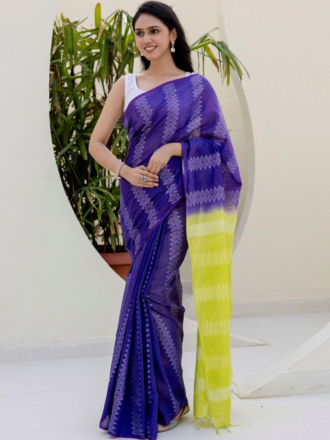 TASHAINA Women  Ethnic Motifs Pure Cotton Handloom Kota Saree - view 1