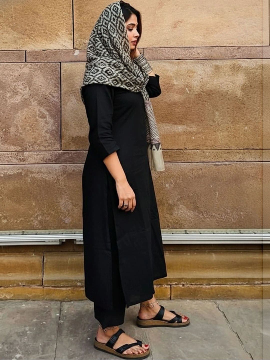 all about you Women Ethnic Motifs Regular Kurta with Palazzos & With Dupatta thumbnail 4