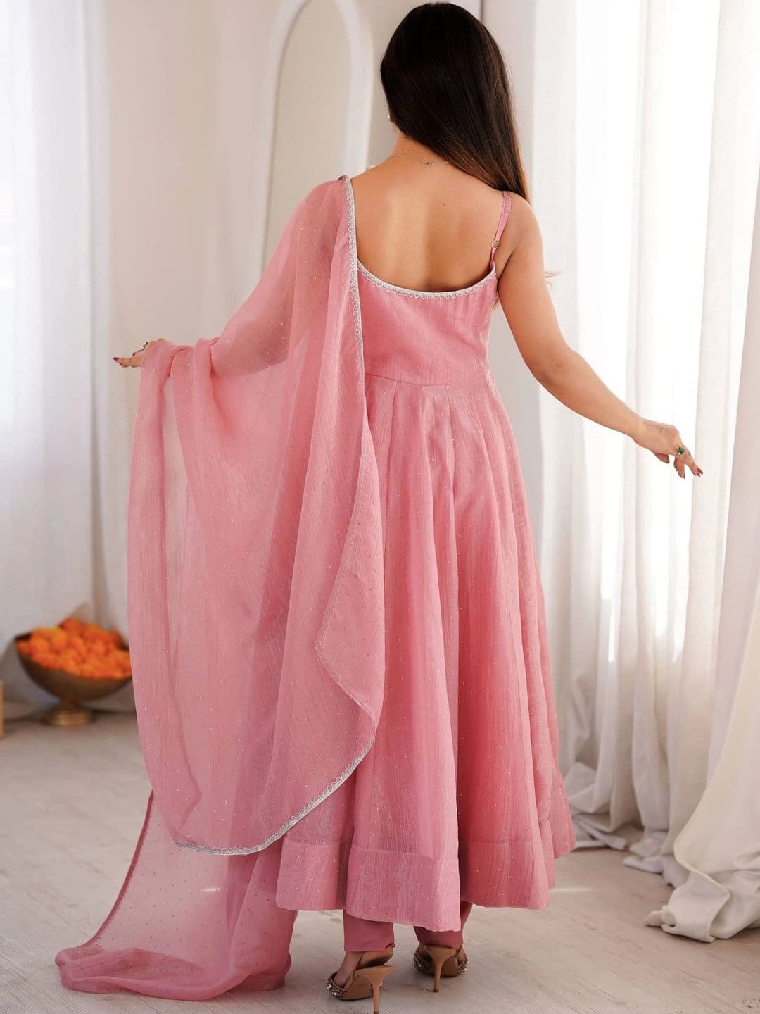 SAJAVAT ETHENIC WEAR Women Ethnic Motifs Printed Regular Kurta with Trousers & With Dupatta thumbnail 3