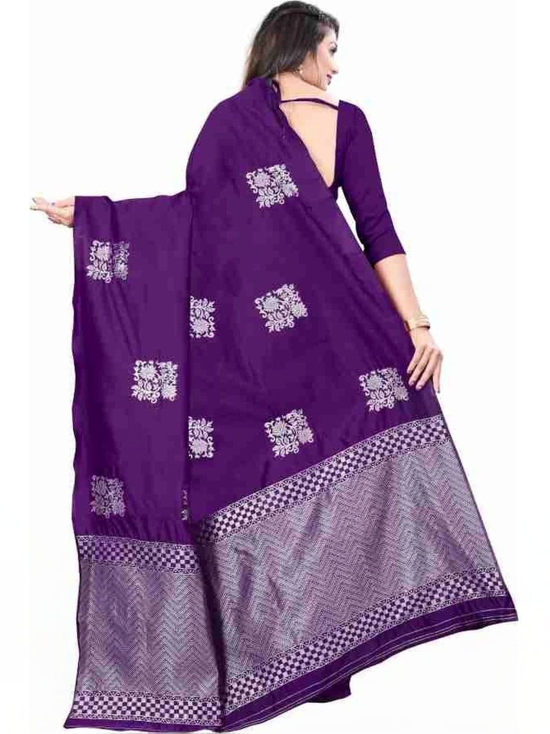 revika Woven Design Zari Art Silk Designer Kanjeevaram Saree thumbnail 3