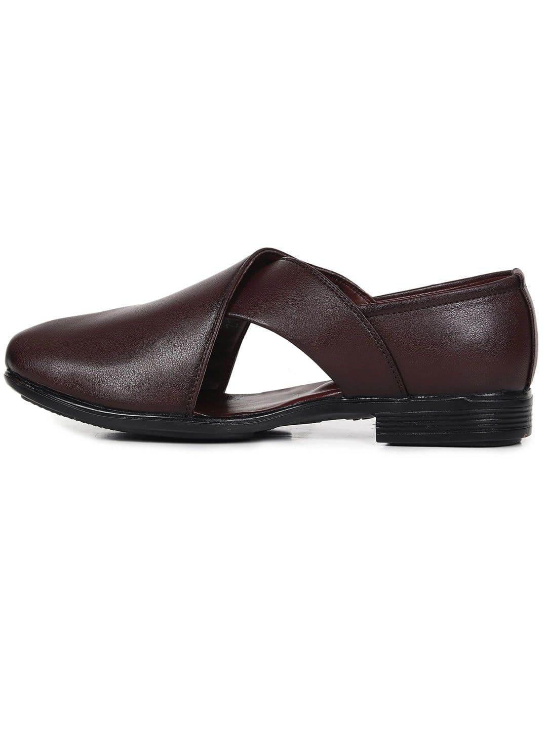 HikBi Men Ethnic Leather Shoe-Style Sandals thumbnail 3