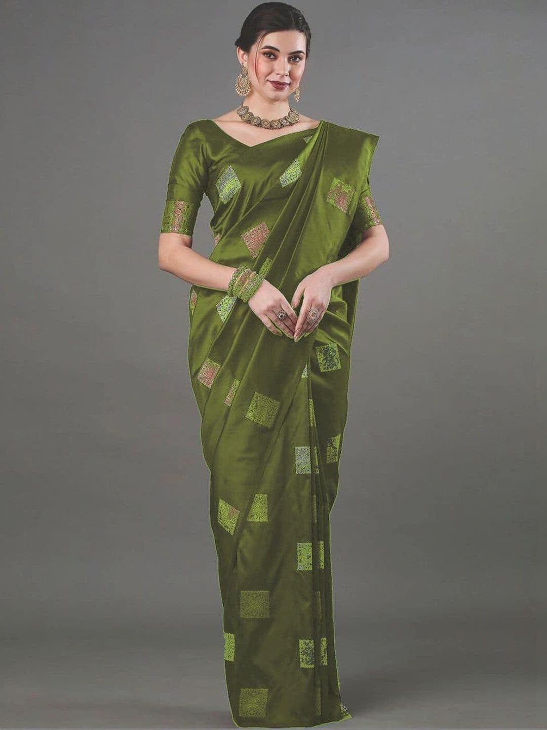 revika Women Design Zari Art Silk Designer Kanjeevaram Saree - view 1