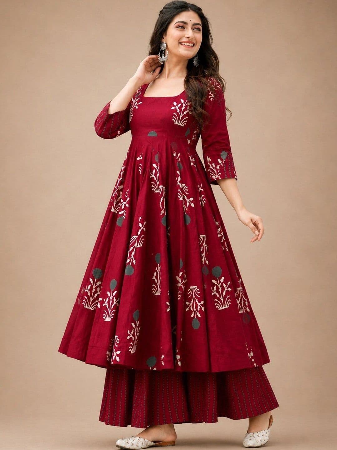 Chhipa Prints Women Ethnic Motifs Printed Regular Kurta with Palazzos & With Dupatta thumbnail 4