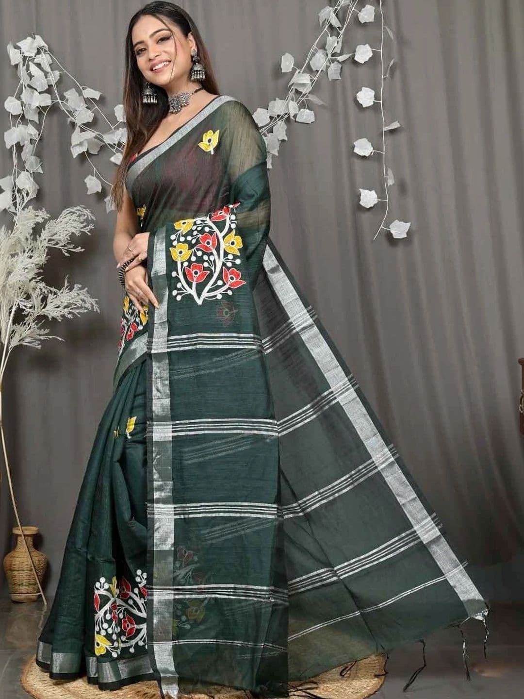 RoyBoni Pure Cotton Taant Saree thumbnail 4