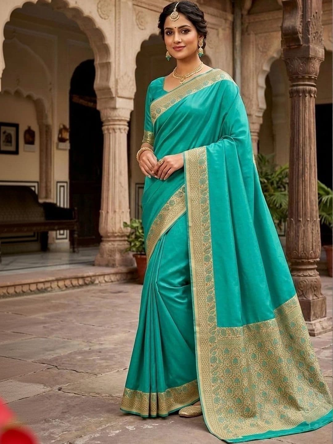 Silk Loomluxe Zari Art Silk Banarasi Saree - view 1