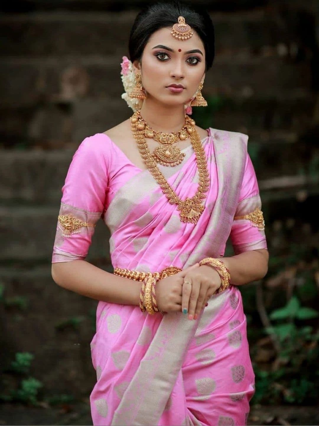 revika Woven Design Zari Art Silk Designer Kanjeevaram Saree thumbnail 5