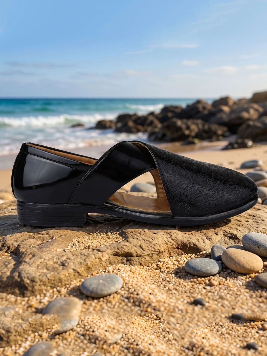 HikBi Men Ethnic Leather Shoe-Style Sandals - view 1