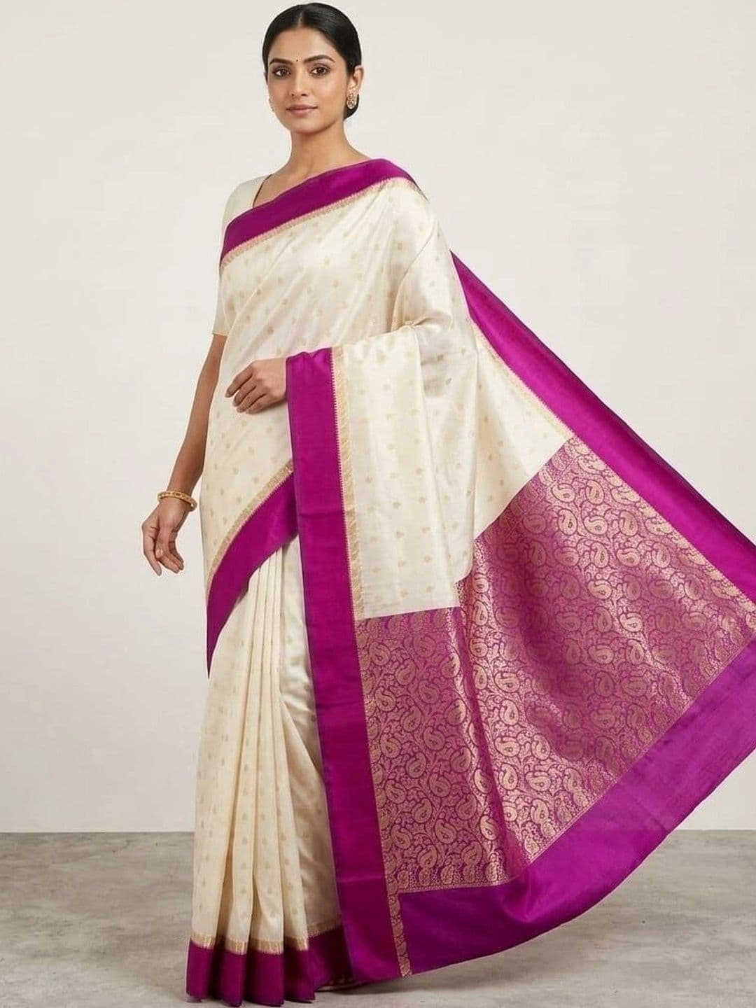 Silk Loomluxe Paisley Zari Art Silk Saree - view 1