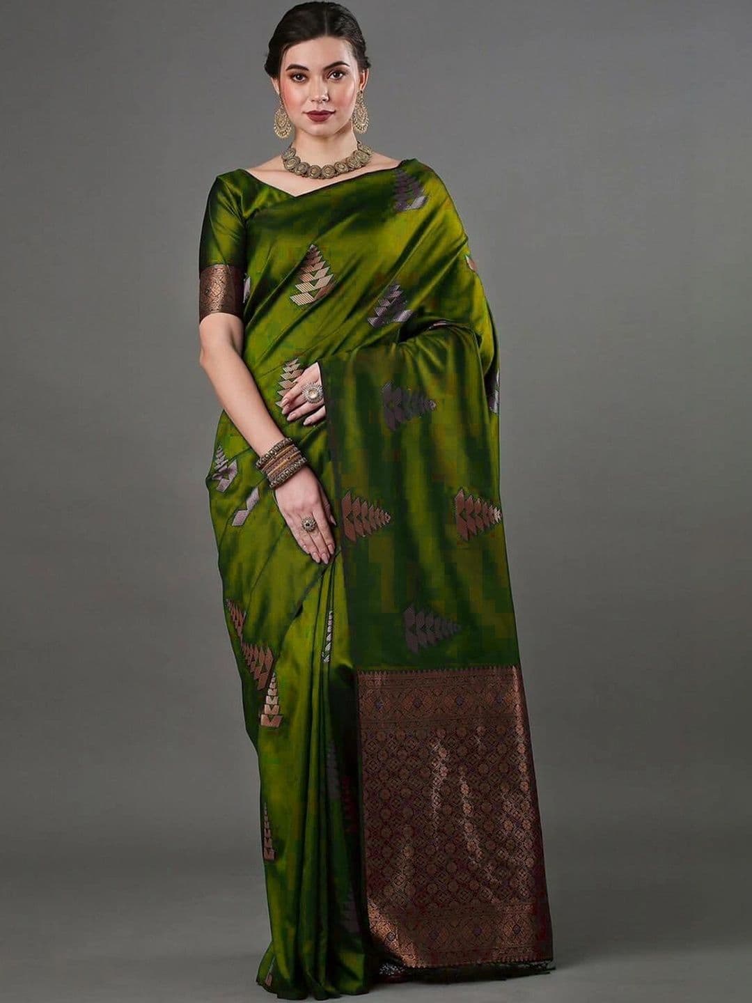 revika Woven Design Zari Art Silk Designer Kanjeevaram Saree - view 1