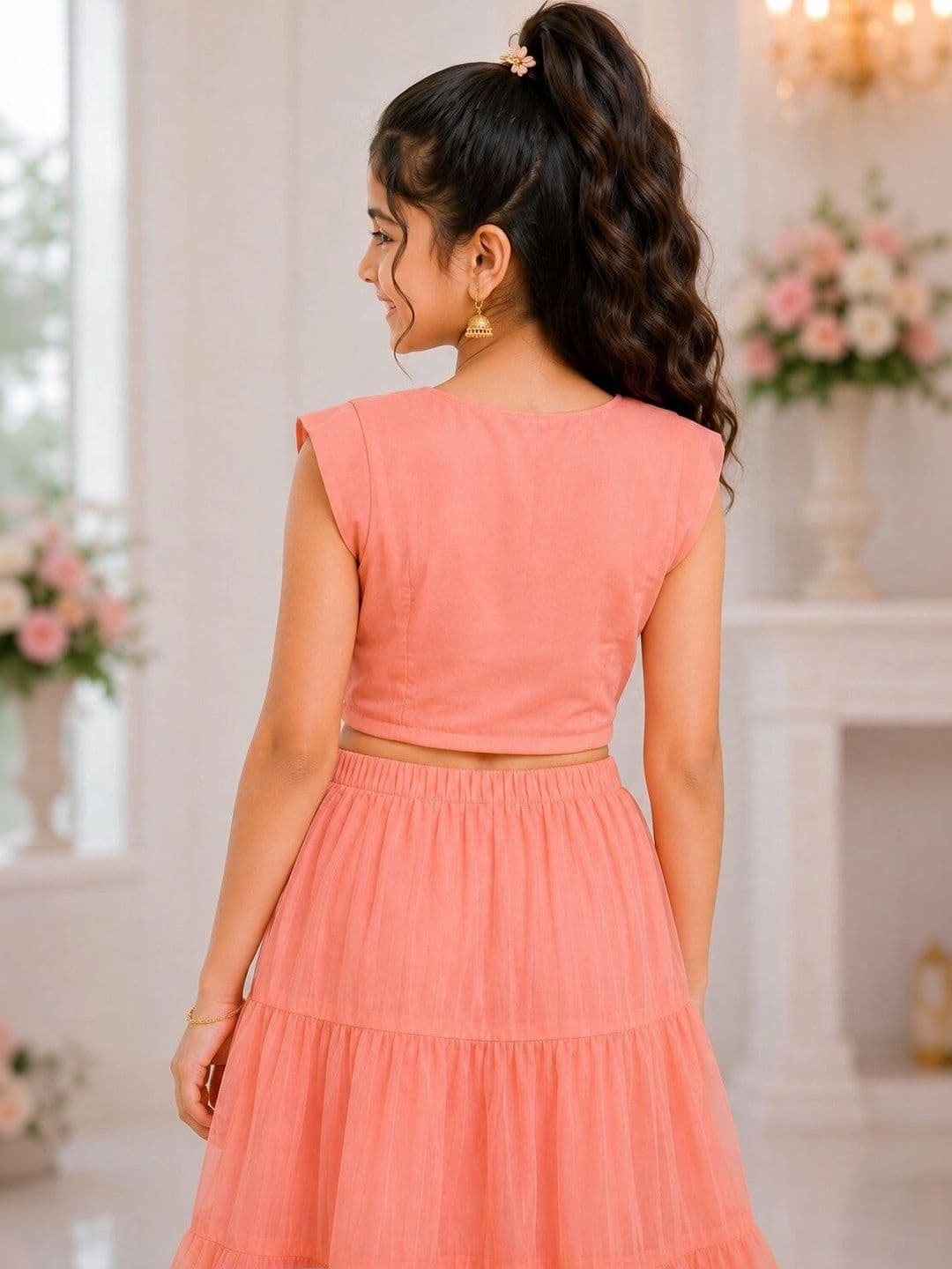 BAESD Girls Ready to Wear Lehenga & Blouse With Dupatta thumbnail 5