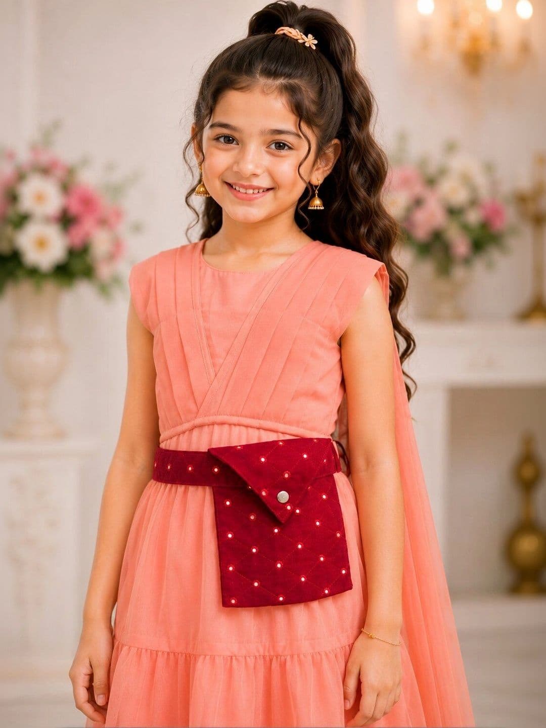 BAESD Girls Ready to Wear Lehenga & Blouse With Dupatta thumbnail 6
