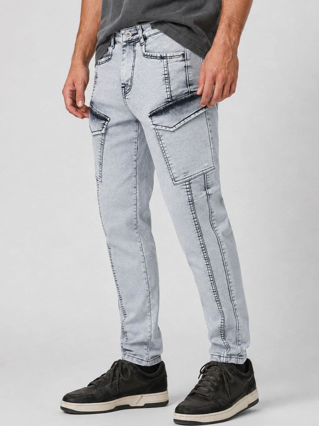 GEX Men Jean Relaxed Fit Mid-Rise Stretchable Jeans thumbnail 4